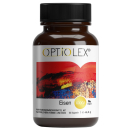 Optiolex Eisen 60 Kapseln.  Nahrungsergänzungsmittel mit Curryblatt-Extrakt und natürlichem Vitamin C. Zur Eisenversorgung.
