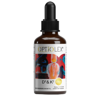 Optiolex Vitamin D3 & K2 drops 30ml, 300 servings.  Dietary supplement with vitamin D3 and vitamin K2.