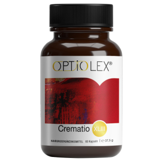 Optiolex Crematio 60 Kapseln. Nahrungsergänzungsmittel mit Vitaminen, Aminosäuren, Grüner Tee, Chitosan, Guarana, Ingwer, Mate, Cayenne und Garcinia.