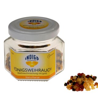 Indigo Naturharz Königsweihrauch rot/gold im...