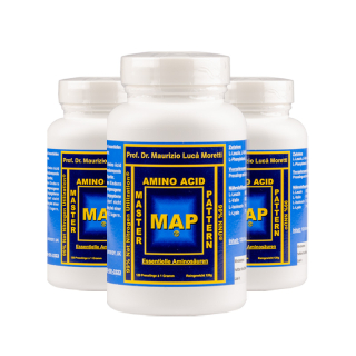 MAP Amino Acids 3-pack – Master Amino Acid Pattern by Prof. Dr. Lucà-Moretti, 360 tablets of 1 g