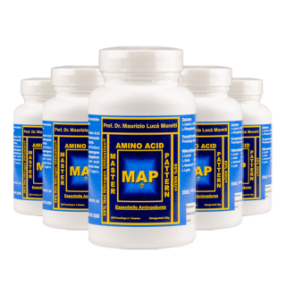 MAP Amino Acids 5-pack – Master Amino Acid Pattern by Prof. Dr. Lucà-Moretti, 600 tablets of 1 g