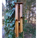 Bambus Windspiel mit 4 große Röhren (1 Stk.)