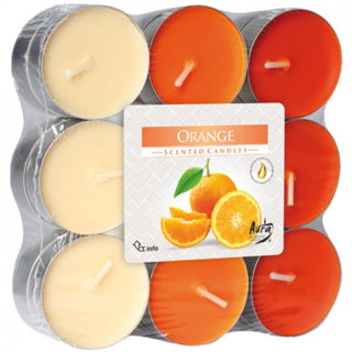 Tealight scent Orange (18 pieces)