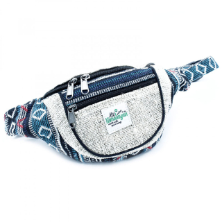Belt bag belly bag made of hemp & cotton blue (1 pc.)