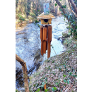 Bamboo wind chime with birdhouse (1 pc.)