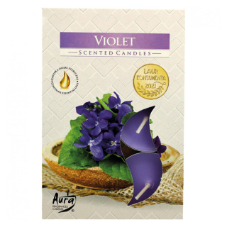 Scented Candles Violet (6 pcs)