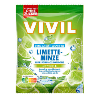 Vivil Lime-mint Refreshing Candies sugar-free (88g)