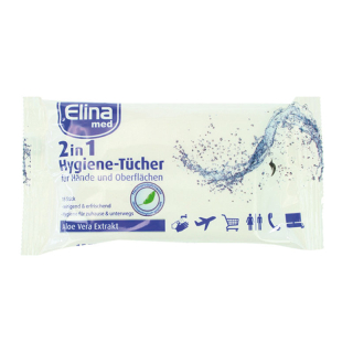 Elina Hygiene Tücher 2in1 mit Aloe Vera (15 Stk.)