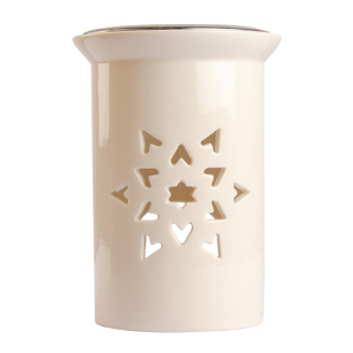 Incense burner Ceramic white 14 cm