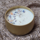 Blossoms-Gemstone Candle Sea breeze + lavender handmade