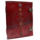 Leather book 7 Chakra 200 pages (25x32 cm)