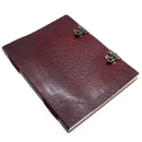 Leather book Flower of Life 200 pages (25x32 cm)