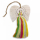 Guardian angel rainbow made of macrame 20cm. Handwoven macrame angel in gift box. A symbol of care and hope. Perfect gift for changes and new phases in life.