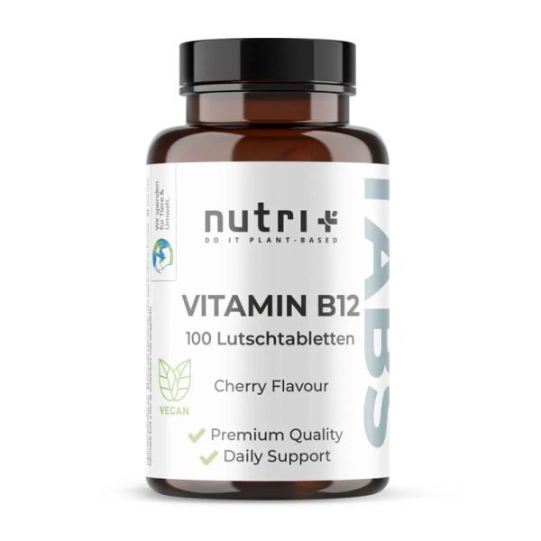 nutri+ Vitamin B12 Vegan 500 &micro;g Lutschtabletten (100)