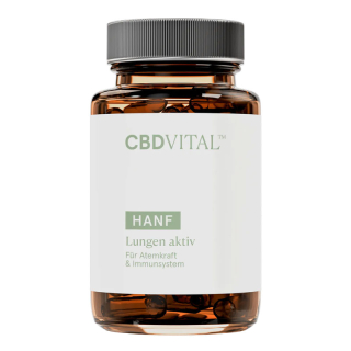 Hanf Lungen Aktiv 60 Kapseln Packung mit Hanf und...