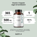 nutri+ Vitamin C 500mg gepuffert (365 Kps.)