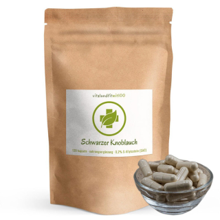 Vital Schwarzer Knoblauch 120 Kapseln. Fermentierter...