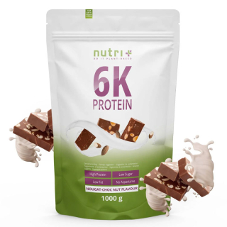 nutri+ Vegan 6K Proteinpulver Nuss-Nougat 1000 g Beutel,...