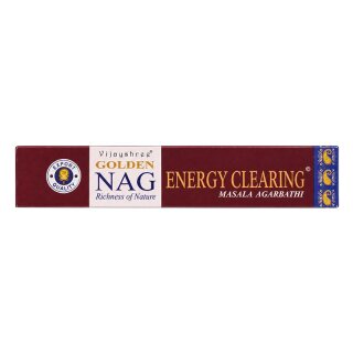 Vijayshree Golden Nag Energy Clearing Räucherstäbchen, bordeauxrote Packung 15 g