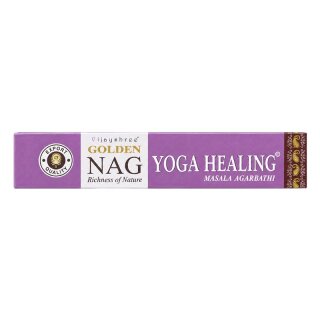 Vijayshree Golden Nag Yoga Healing Räucherstäbchen, violette Packung 15 g