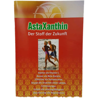 Astaxanthin Buch - Der Stoff der Zukunft, Deutsch, 2.Auflage, 88 Seiten. Mit allen wichtigen Informationen. ISBN: 978-3-00-032448-2, Autor:Autor: Bob Capelli, Dr. Gerald Cysewski. 
